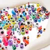 Contas de olho de resina coloridas, contas listradas de olho grego, contas soltas para pulseiras e acessórios de miçangas feitos à mão DIY
