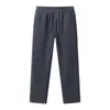 Calça Casual Masculina Grossa Quente à Prova de Vento Simples Versátil Confortável de Inverno Reta para Esportes de Outono e Inverno