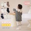 Calcetines de estudiante para primavera, otoño y verano, finos, sin costuras, boca suelta, calcetines para bebé para niños y niñas, calcetines de bebé de algodón con encaje para niñas y niñas