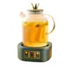 Juego de Tetera de Vidrio Automática para el Hogar de Gran Capacidad Estufa Cerámica Eléctrica Hervir Agua para Té Hervir Té Set Resistente a Altas Temperaturas Engrosado