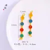 Tienda de oro con accesorios de oro vietnamita DIY duraderos Ping An Joy collar con colgante grande pasador accesorios para mujer