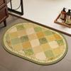 Alfombrilla de Baño de Barro Diatómico Estilo Retro para Puerta de Baño del Hogar Alfombrilla de Suelo para Baño Absorbente de Agua, Secado Rápido, Resistente a Manchas y Antideslizante Alfombrilla Venta al por Mayor