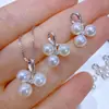 Accesorios DIY Colgante de Perla Plata S925 Montura de Plata Colgante Pequeño de Uva Multicuentas Montura en Blanco Semi-Terminado Joyería para Mujer Mayoreo