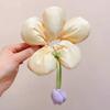 Ligas para el Cabello de Niñas, Diademas Dulces Florales de Tulipán, Flores de Cabello Tridimensionales para Niñas, Ligas para Chongo, Scrunchies