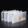 Estuche para lápices B6 para estudiantes, bonito estuche de plástico con anilla para lápices, resistente al agua, sellado y esmerilado, ideal para tutorías.