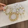 Moda Retro Transfronteriza Europea y Americana Conjunto de Pulseras de Resina con Cuentas Irregulares Diseño de Nicho Pulsera de Mano Pulsera de Personalidad