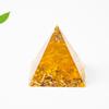 Adornos piramidales de resina de amatista de 3 cm con borde transfronterizo, grava de cristal natural, artesanías