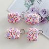 Para funda protectora de audífonos airpods funda suave de silicona flor creativa para mujer pequeña fresca funda para audífonos apple venta al por mayor