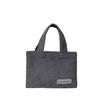 Bolso de Mano Casual para Axila Bolso Tote Bolso de Tela de Terciopelo a Rayas 2024 Nueva Moda Simple para Viajero Portátil Bolso de Hombro