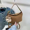 Bolsa Transversal de Ombro Único Fashionável com Textura Simples Nova Bolsa 2026 Primavera Estilosa Bolsa Dumpling Feminina