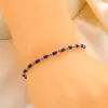 Pulsera de estilo bohemio con cuentas de arroz ultra finas simples y cuentas redondas de acero inoxidable, moda transfronteriza, pulsera para mujer, venta al por mayor