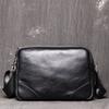 Uma geração de novas bolsas de ombro de couro masculinas bolsas mensageiras de couro de primeira camada femininas moda acadêmica bolsa quadrada pequena