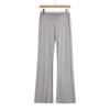 Calça Reta Macia Waxy de Cintura Baixa Sexy para Meninas, Calça Casual de Yoga Slim Fit para Mulheres, Multicolor