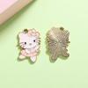 Colgante de Gato Kt Accesorios Colgante Pequeño Estilo Europeo y Americano Dibujos Animados Aleación Goteo de Aceite Accesorios de Joyería Pulsera DIY Ropa Pendientes