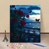 Pintura a Óleo Digital DIY Feito à Mão Preenchimento Pintura Digital Pintura de Parede Planta Flor Paisagem Pintura Decorativa Linda Fábrica Atacado