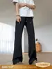Pantalones de Hielo Transpirables Perforados de Malla para Hombre, Pantalones Deportivos de Pierna Recta de Secado Rápido para Verano, Pantalones Casuales Acampanados de Corte Diagonal Estilo Americano