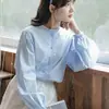 Camisas de Regreso a Clases para Mujer, Primavera y Otoño, Diseño Único, Tops Holgados para Mujeres Petite, Estilo Universitario, Elegantes y Adelgazantes
