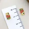 Accesorios para Joyería DIY Colgante de Pez Dorado que Conserva el Color Amuleto de Bendición Estilo Chino Pulsera de Hilo Rojo Accesorio para Collar Colgante