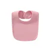 Babador de algodão para bebê babador cor pura com fecho escuro toalha de baba para bebê multicolor opcional