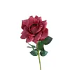 Novas Flores Artificiais de Rosa Impressas em Seda, Rosas Embossadas, Flores Artificiais para Salões de Casamento, Decorações de Casamento, Decorações de Feriados, Flores Artificiais