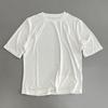 Jiji Encerado Super Suave Super Confortável Costura Gola Redonda Manga Curta Casual Camiseta de Tricô Top Estilo Casual Cor Sólida Novo Estilo