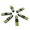BA9S W5W 194 LED automotivo decodificado luz de posição cabeça redonda perna única luz de leitura 4014 24SMD 12V