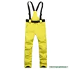 Macacão de Ski para Homens e Mulheres, Calça de Algodão à Prova de Vento e Quente para Uso Externo no Inverno, Suspensórios para Esqui Simples e Duplo, Calça de Neve Removível