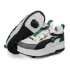 Zapatos para caminar de celebridad de internet, patines para niñas, patines para niños, patines para niños, zapatos de cuatro ruedas emergentes para estudiantes, zapatos voladores