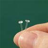 Pendientes de resina transparentes, pendientes sencillos y personalizados para mujeres, ideales para proteger las orejas recién perforadas.