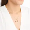 Amazon Transfronterizo Nuevo Collar con Colgante de Corazón Abierto Joyería de Moda Aniversario Regalo Festivo Femenino