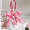 Bolsa de Dulces con Lazo Floral Plegado Shangmit, Bolsa de Dulces sin Plegar, Bolsa de Regalo de Boda 1