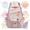 Mochila de mercancía del juego Rock Kingdom para niños y niñas, estudiantes de primaria, mochila de gran capacidad de dibujos animados Sparky Dimo Meow Meow