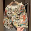 Shorts Casuais Estampados de Verão Novos, da Moda, de Marca de Luxo Tendência, para Homens e Mulheres, Soltos e Versáteis, Shorts Esportivos Respiráveis