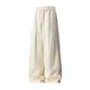 Pantalones Casuales de Estilo Americano para Calle Lateral Rayados Holgados Otoño Cintura Elástica Pantalones Deportivos de Chándal Marca Retro de Moda Pantalones Largos