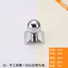 Manija de Puerta de Armario de Aleación de Zinc Francesa Manija Sólida de Gabinete Estilo Minimalista Moderno Cromo Brillante Plata Agujero Único Cajón