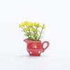 Mini Vaso Cerâmico Magnético Decorativo Criativo Transfronteiriço 3D Realista Pequeno Vaso de Flores Fofo Ímã Decorativo de Geladeira