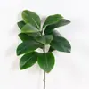 Planta Verde Simulada Hoja de Magnolia Rama Única Estilo Chino Nuevo Decoración Mesa de Comedor Interior Flor Decoración Ventana Hotel Hoja