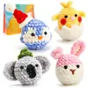 Paquete de Materiales para Crochet de Lana Set Muñeca de Peluche de Tejido Muñeca Tejida Muñeca de Ganchillo Tejido DIY
