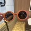 Novos Óculos de Sol de Silicone Estilo Coreano para Crianças Armação Redonda Simples Armação Fosca Óculos de Sol Polarizados Fofos Cor Macaron para Bebê
