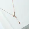 Collar con Cadena de Clavícula en Forma de Y de Estrella de los Deseos de Plata de Ley 925, Diseño de Meteoro, Diseño de Nicho, Elegante y de Lujo Ligero, Diseño de Nicho de Moda
