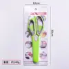 Tijeras para refrigerador acero inoxidable tijeras multifunción imán para refrigerador desmontable tijeras para huesos de pollo domésticas tijeras para alimentos