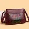 Bolso de Hombro de Moda para Mujer, Estilo Étnico, Tallado en Relieve Retro, Textura Artística, Estilo Nacional, Diseño de Nicho, Cartera de Mamá