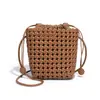 2025 Moda Nuevo Nudo de Molino Calado Bolso para Teléfono Móvil Bolso Tejido Personalizado de Gama Alta Bolso de Hombro Cruzado de Moda para Mujer