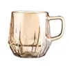Copo de Vidro Criativo com Alça para Uso Doméstico, Copo de Beber com Aparência Sofisticada, Copo de Café de Vidro de Alto Padrão para Uso Comercial, Copo para Bebidas e Sucos