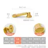 Novo Pingente Estilo Chinês Retrô Maçaneta de Gaveta de Latão Sólido, Puxador de Anel Dourado Antigo de Furo Único para Armário e Porta de Guarda-Roupa