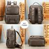 Marent Mochila Masculina de Couro Genuíno Mochila Casual de Alta Capacidade com Senso Avançado Mochila para Computador de Couro Bovino Camada Superior