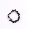 Pulseira de Pedra Natural com Pedrinhas Artesanal Versátil Fofa Colorida Pulseira de Cristal Rosa