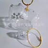 Lindo Colgante de Almacenamiento de Cabeza de Gato Grande, Caja Creativa Transparente para Guardar Pelo de Gato, Colgante de Almacenamiento de Gato Extra Grande