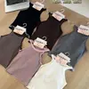 755 Camiseta de Tirantes Versátil de Canalé Todo en Uno Otoño/Invierno para Mujer, Corte Ajustado, Sin Mangas, Ropa Interior Sexy, Espalda Hermosa, Cubre la Grasa de las Axilas Top