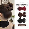 Presilha de Cabelo com Laço de Tricô e Garra para Cabeça Feminina Adorno de Cabelo Outono e Inverno 2024 Nova Presilha de Garra Fixadora de Cabelo Atacado